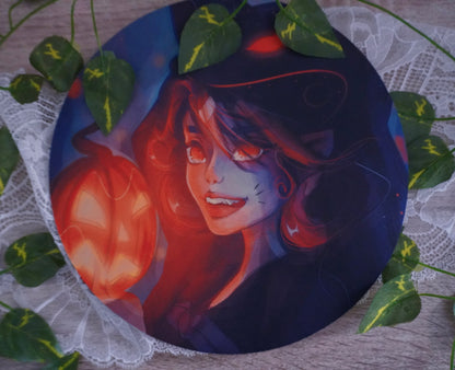 Tapis de souris Halloween Girl