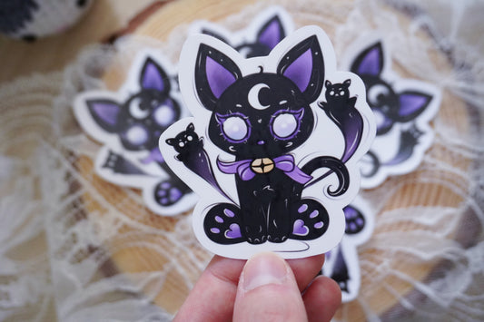 Sticker Cat Moon